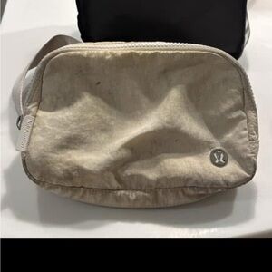 lululemon athletica Cream Belt Bag